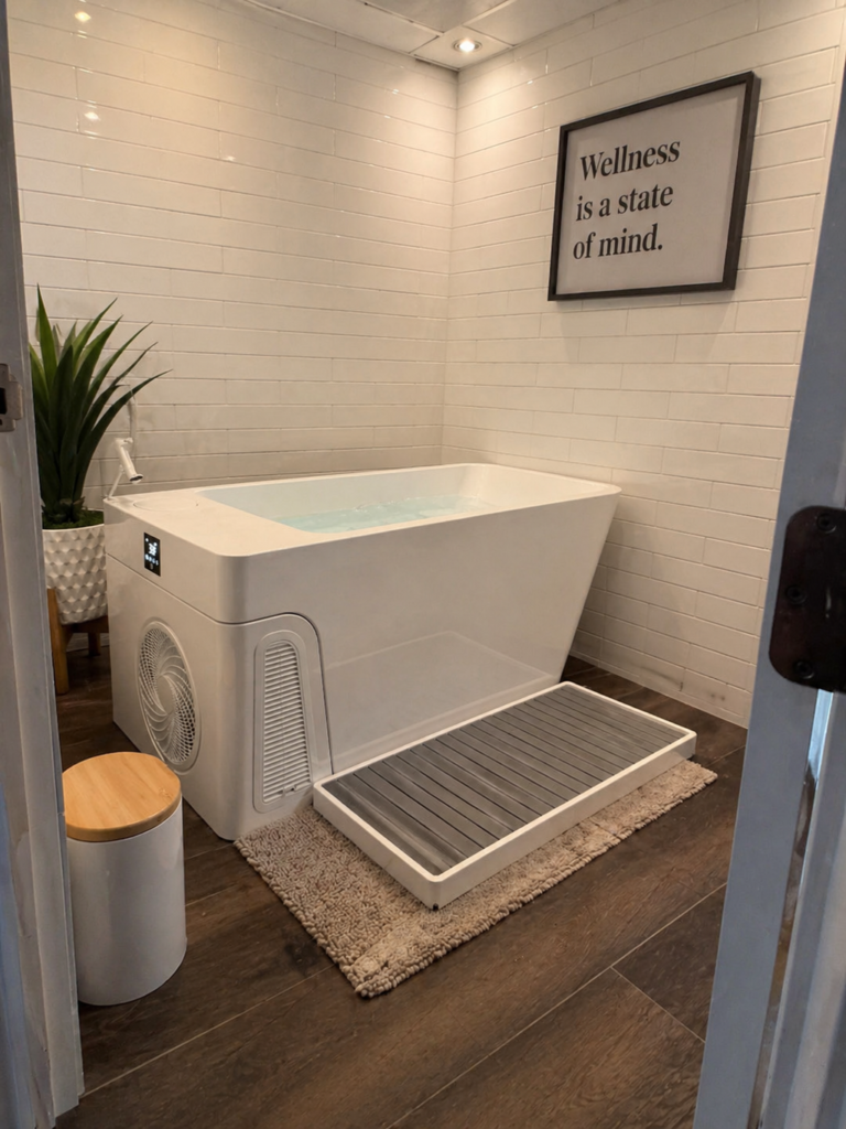 Customer-submitted photo for Rebecca Chambers's verified 5-star Modouge Commercial Cold Plunge review